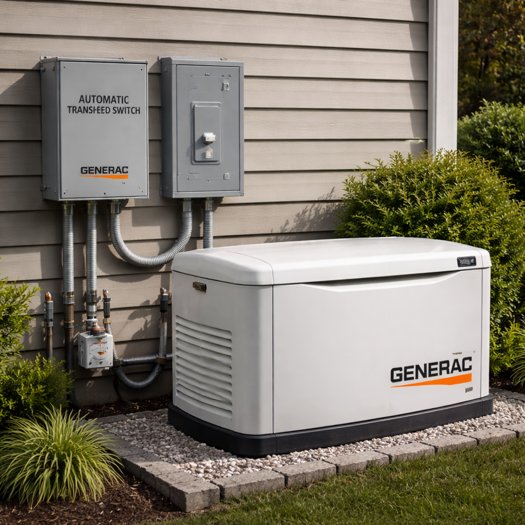 Generac standby generator installation