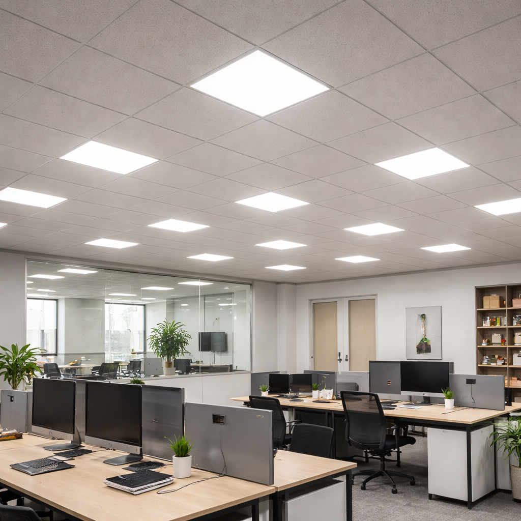 LED lighting retrofit for office